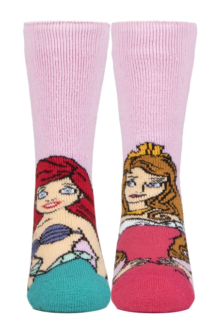 Wärmehalter Lite - Neuheit Disney Prinzessin Socken für Mädchen | Cinderella Ariel Gefrorene Belle - Ariel & Prinzessin - Image 1