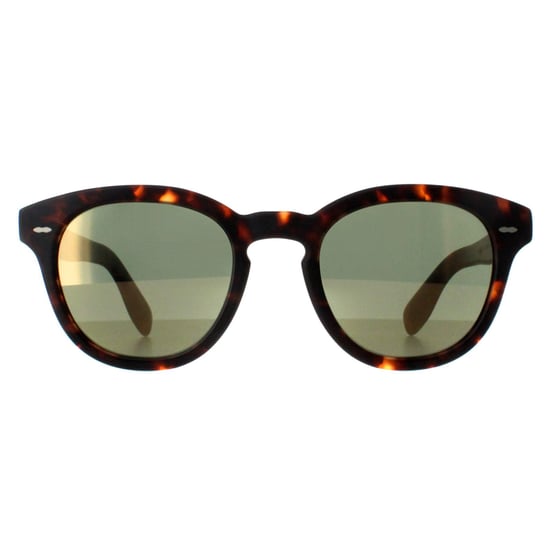 Oliver Peoples Round Unisex Semi Matte Sable Tortoise G-15 Goldtone Cary Grant OV5413SU