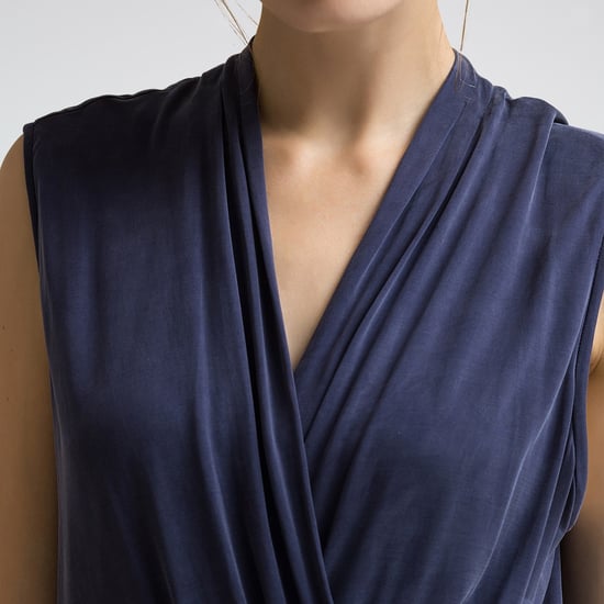 Drapiertes Cupro-Jersey-Kleid - Image 4