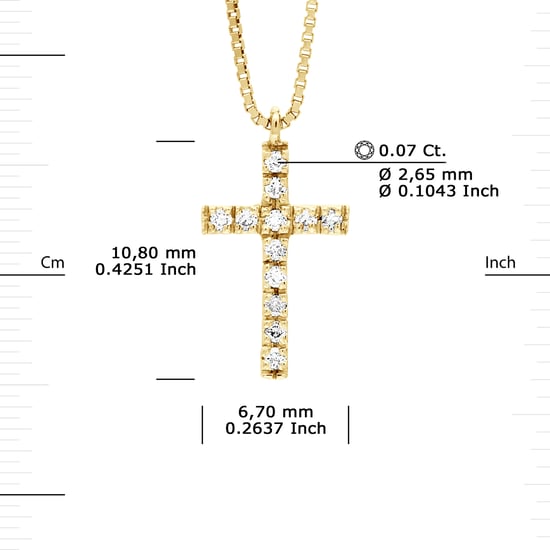 DIADEMA - Necklace with Diamonds - Yellow Gold