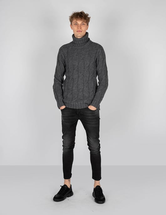 Xagon Man Pullover Turtleneck Herren grau - Image 2