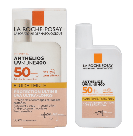 LRP Anthelios UVmune 400 Tinted Fluid SPF50+. - Image 1