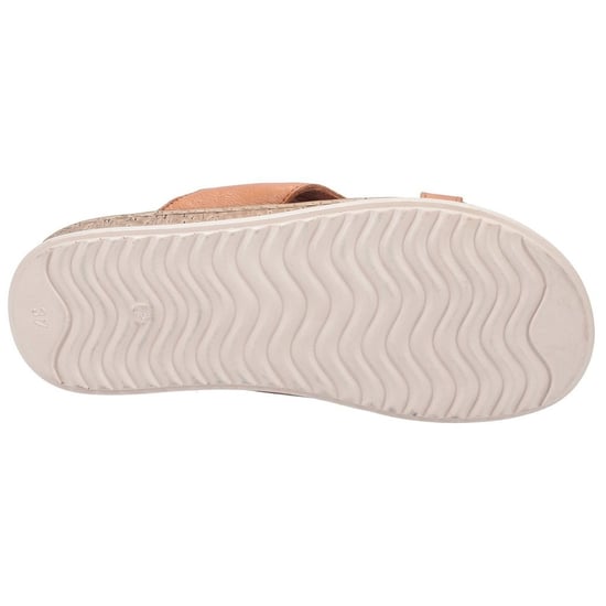 Hush Puppies Womens/Ladies Elena Leather Wedge Sandal (Tan)