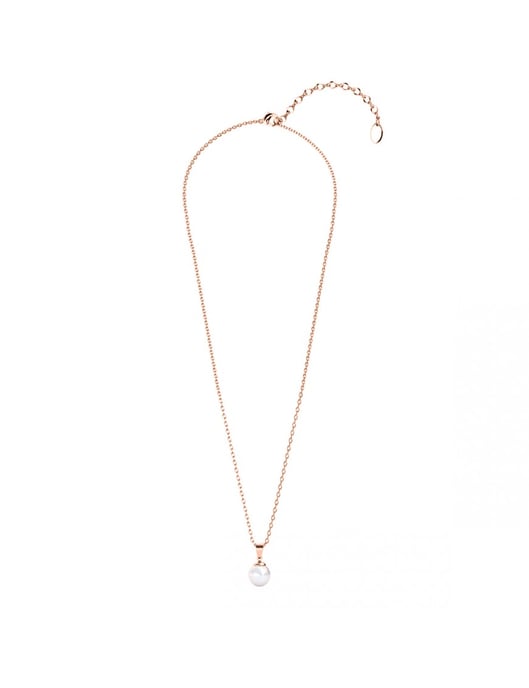 Vollmond-Perlen-Anhänger - Rose Gold und Kristall - Image 5