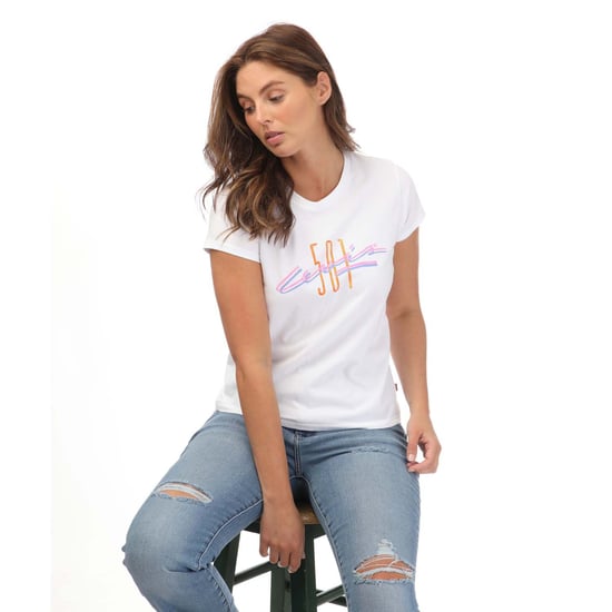Damen Levis Grafik Authentic T-Shirt in Weiß - Image 4