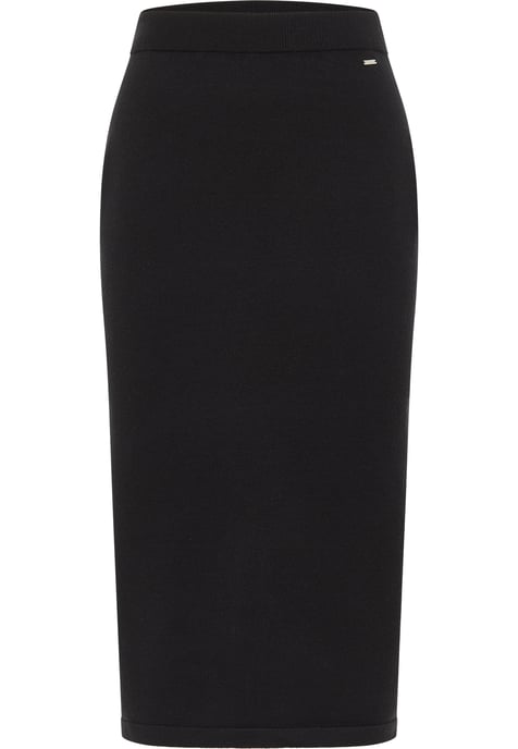 Dreimaster Strickrock Damen Schwarz - Image 1