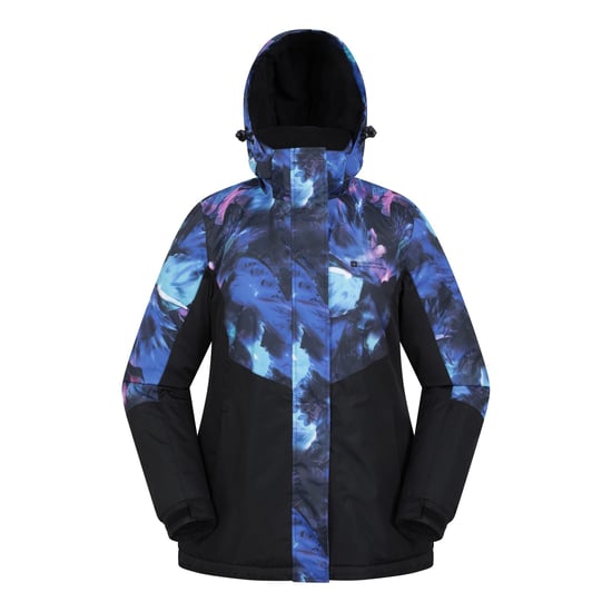 Mountain Warehouse Womens/Ladies Dawn II Printed Ski Jacket (Bright Blue)