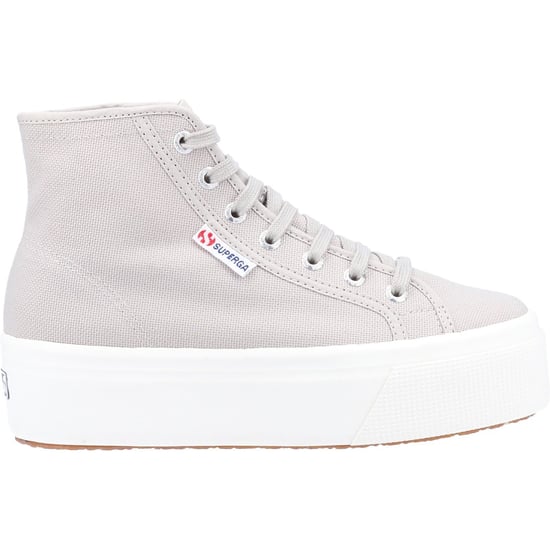 Superga 2708 HI Top Cotton Women's Grau Colomba/Weiß Avorio Stiefel - Image 4