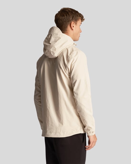 Lyle & Scott Herren-Kapuzenjacke mit durchgehendem Reißverschluss in Beige - Image 3