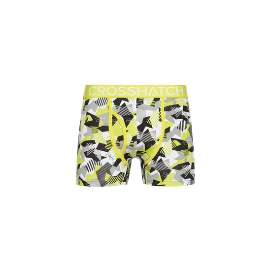 Crosshatch - "Crystaline" Boxershorts für Herren (3er-Pack) (Limone/Schwarz/Grau) - Image 2