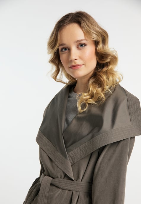 Dreimaster Cupro-Kaminsims Damen dunkelgrau - Image 5