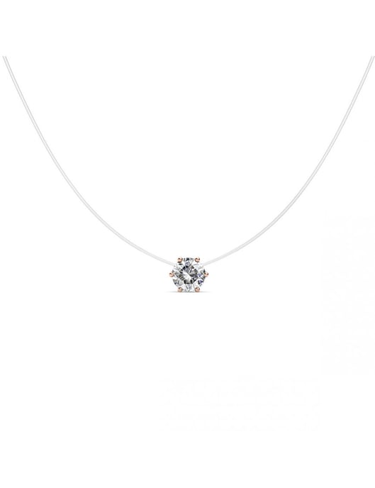Tränen der Meerjungfrau Halskette - Rose Gold und Kristall - Image 1