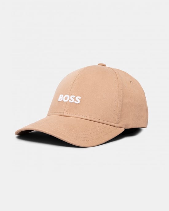 BOSS Orange Zed Mens Cotton-Twill Six-Panel Cap with Embroidered Logo