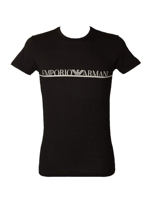 Emporio Armani T-Shirt C-Kragen Herren blau - Image 1
