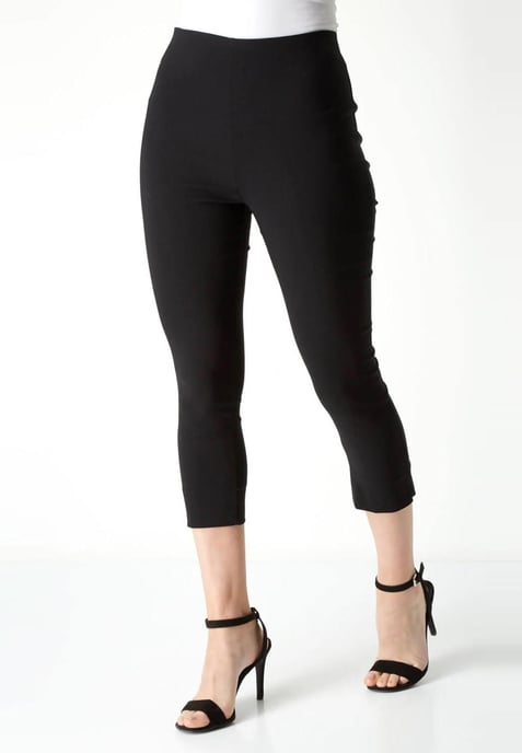 M&CO Damen Crop Stretch-Hose in Schwarz - Image 1