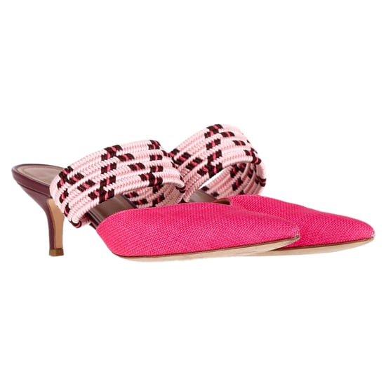 Malone Souliers Geflochtene Maisie Sandalen aus pinkem Raphia - Image 4