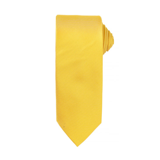Premier Mens Micro Waffle Formal Work Krawatte (2er-Pack) (Sonnenblume) - Image 1
