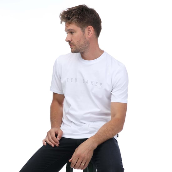 T-shirt logo Ted Baker Pour Homme en Blanc - Image 4