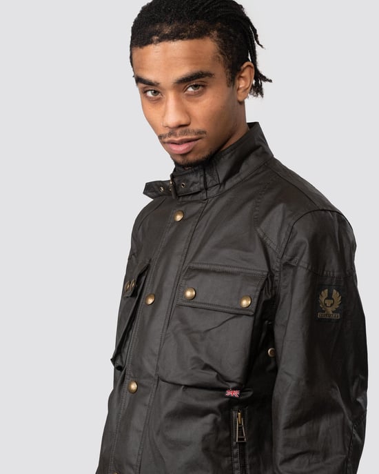 Belstaff Racemaster Mens Waxed Cotton Compact Field Jacket