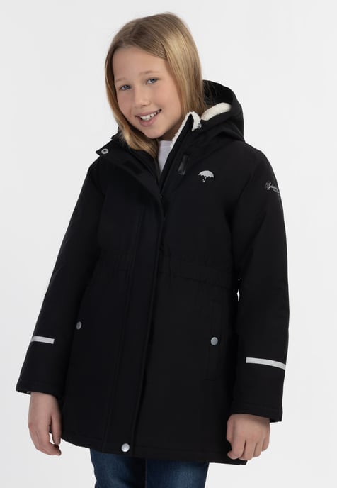 Schmuddelwedda Winterjacke Mädchen Schwarz - Image 3