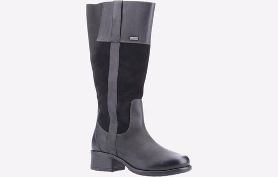 Hush Puppies Samara Damenstiefel Aus Schwarzem Wildleder - Image 2