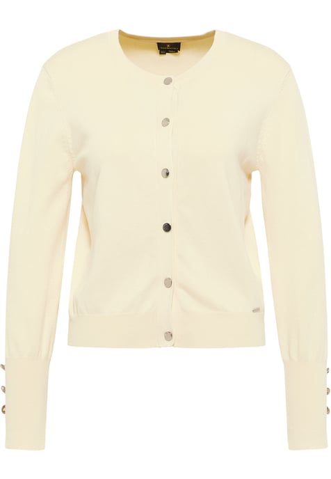 Dreimaster Strickjacke Damen Wollweiß - Image 1