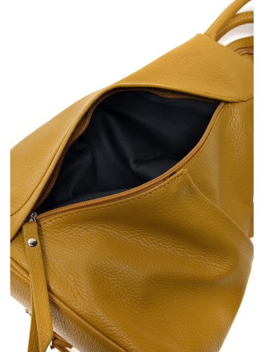 Carla Ferreri SS22 CF 1625 Moutarde Cuir de vachette Sac - Image 4