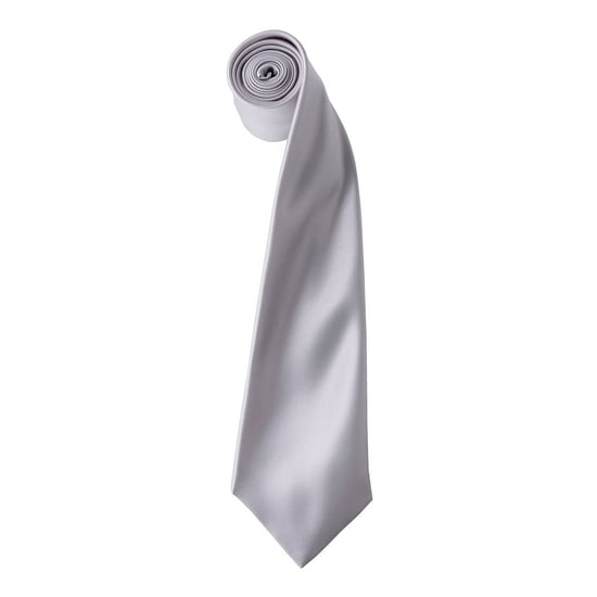 Premier - "Colours" Krawatte für Herren/Damen Unisex (Silber) - Image 1