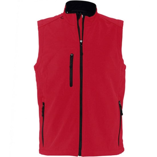 SOLS Herren Rallye Soft Shell Bodywarmer Jacke (Rot) - Image 1