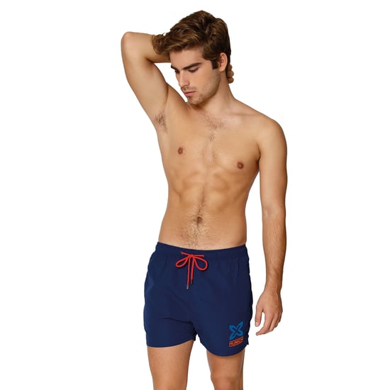 Short swimsuit with inner mesh lining MUHARBOURNAVY01 man