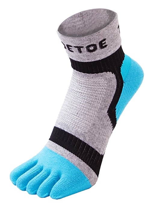 TOETOE - Herren & Damen Atmungsaktive Sportleichte Laufsocken mit niedrigem Schnitt für Zehen - Blau - Image 1