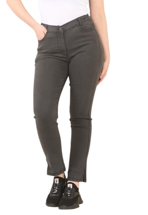 MYT Womens Seite elastische Taille Jeans in Charcoal - Image 1