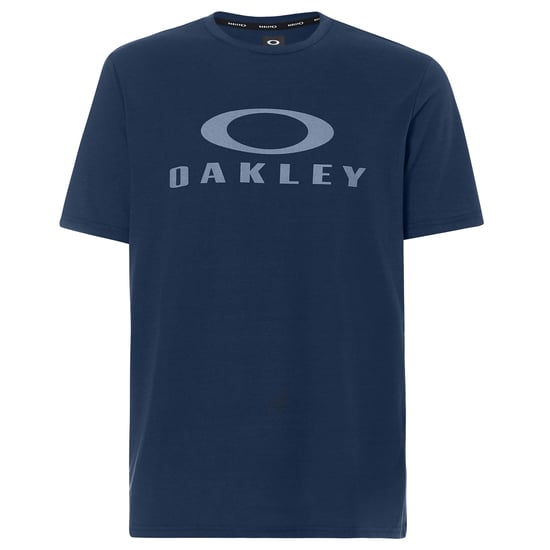 Oakley Short Sleeve Crew Neck Navy Blue Mens O Bark T-Shirt 457130 6AC