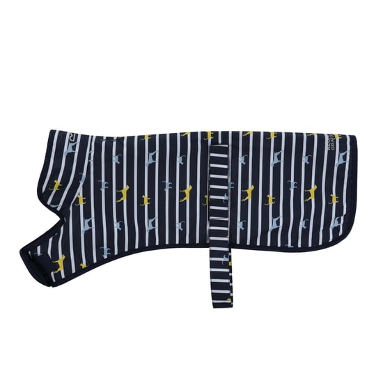 Regatta Arlo Wasserdichter Hundemantel (Marineblau gestreift) - Image 1
