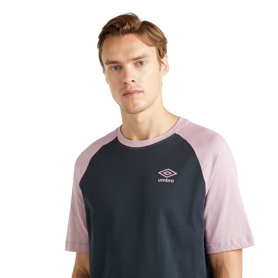 Umbro Mens Core Raglan T-Shirt (Woodland Grey/Mauve Shadow)