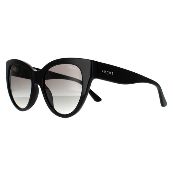 Vogue Cat Eye Womens Dark Havana Brown Gradient Sonnenbrille - Image 2