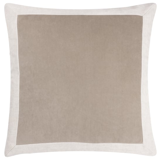 Yard Auden Linen Bordered Velvet Cushion Cover