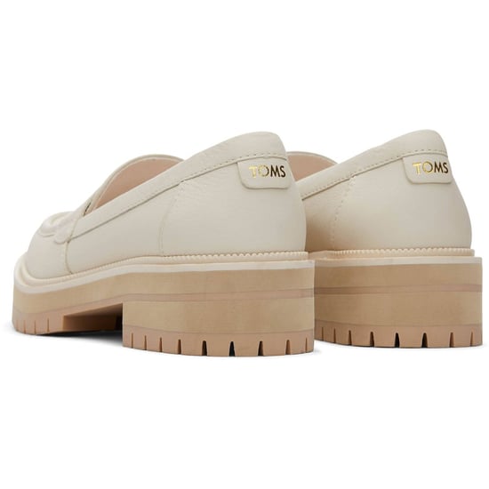 TOMS Cara Leder Damen Hellsand Loafers - Image 2