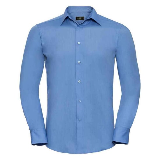 Russell Collection - Formelles Hemd Pflegeleicht für Herren Langärmlig (Business-Blau) - Image 1