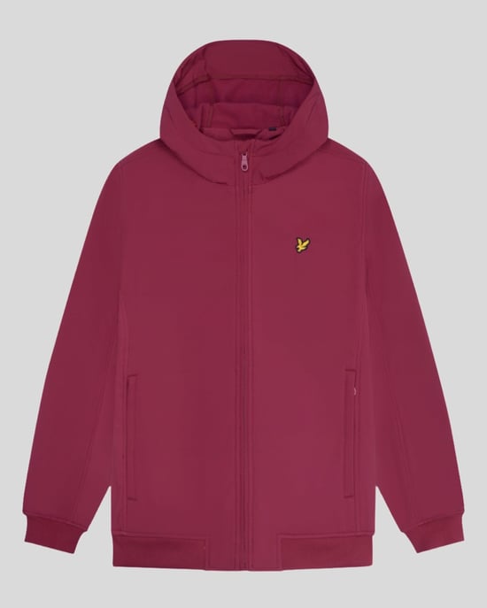 Lyle & Scott � Softshelljacke mit Fleecer�ckseite, Burgunderrot - Image 5