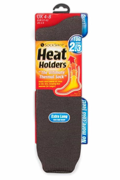 Extra lange Thermo-Socken für Damen in Cerise und Wein von Heat Holders - Image 2