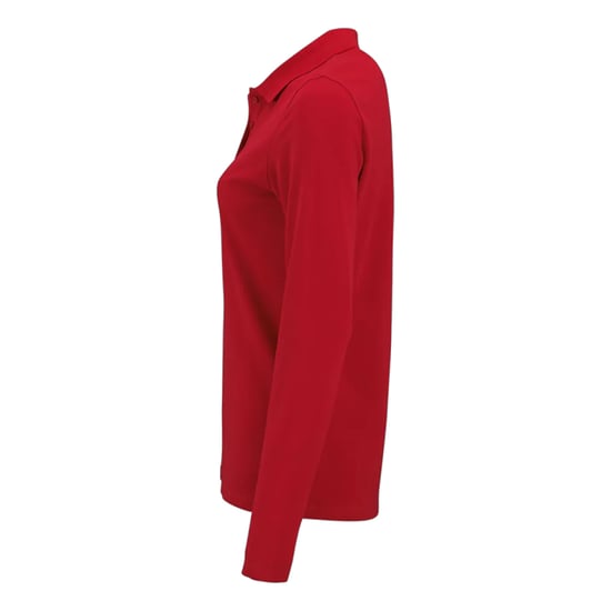 SOLS - "Perfect" Poloshirt für Damen Langärmlig (Rot) - Image 3