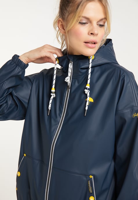 Schmuddelwedda Regenjacke Damen Marine - Image 5