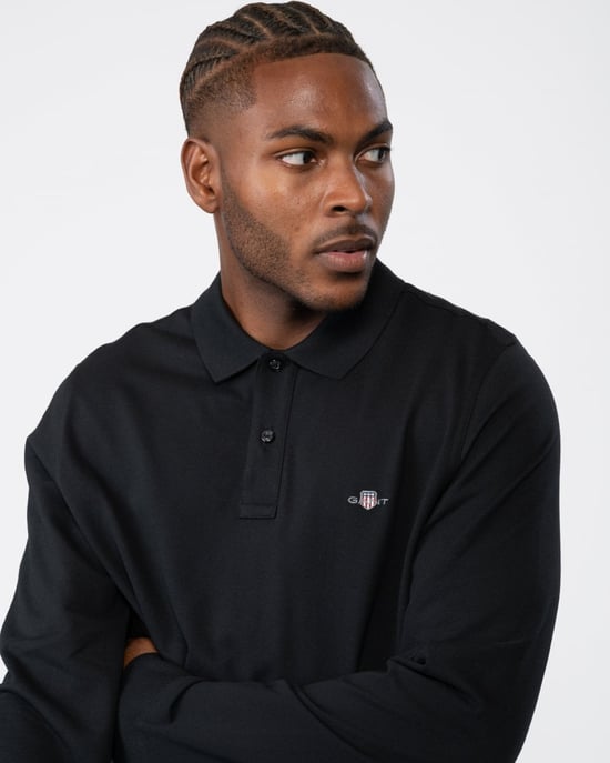 Gant Regular Shield Longsleeve Pique Rugger Poloshirt - Image 2