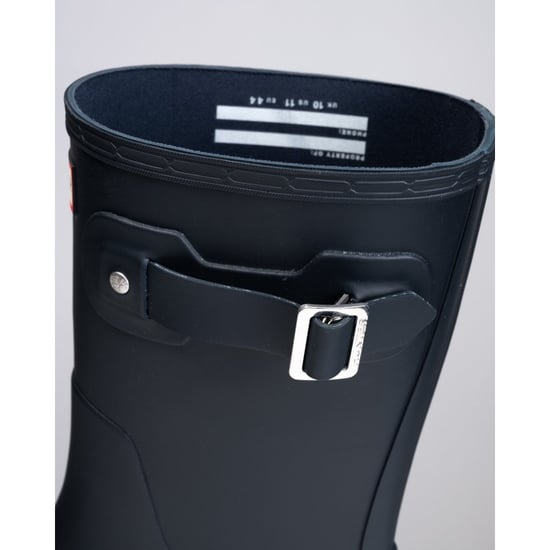 Hunter Original Short Wellington Boots Herren-Gummistiefel In Marineblau - Image 3