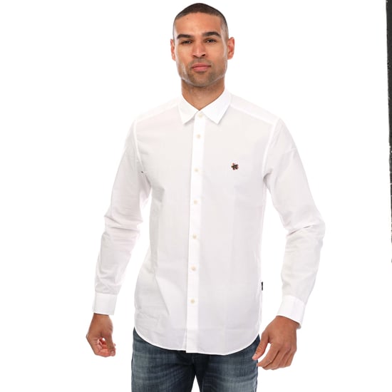 Chemise popeline Fonik Ted Baker Pour Homme en Blanc - Image 1