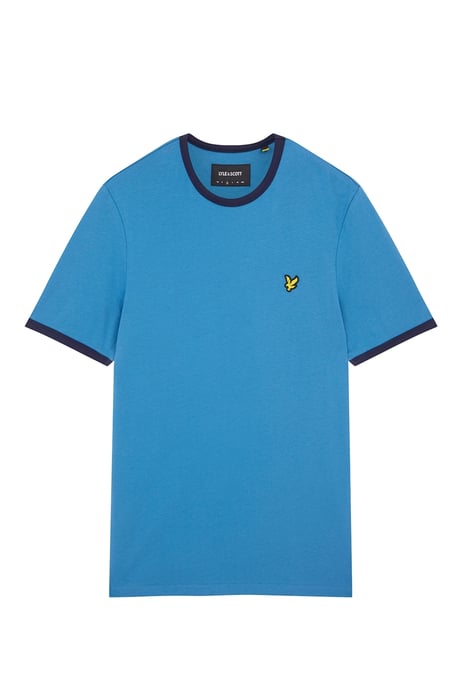 Lyle & Scott Ringer T-Shirt Yale Blau/Marineblau - Image 3
