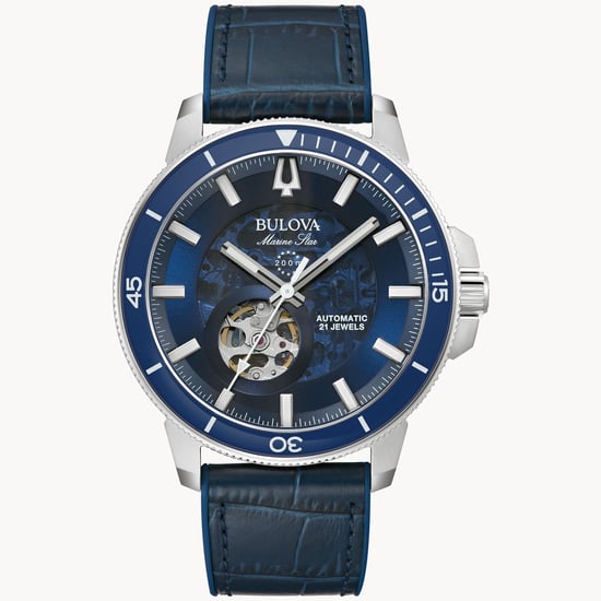Bulova Marine Star Men's Blue Watch 96A291