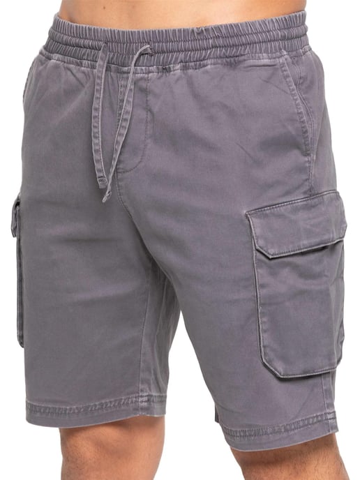 Enzo | Mens Cargo Shorts - Grey
