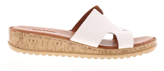 Hush Puppies Damen Sandalen Niedrige Keil-Eloise Leder Schlupfschuhe weiß - Image 2